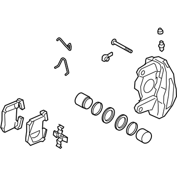 Hyundai Genesis G70 Brake Caliper Bracket - 58210-J5500-RGE