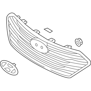 Hyundai 86350-B8000 Radiator Grille Assembly