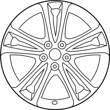 Hyundai 52910-2M330 19 Inch Wheel Deep Scratches