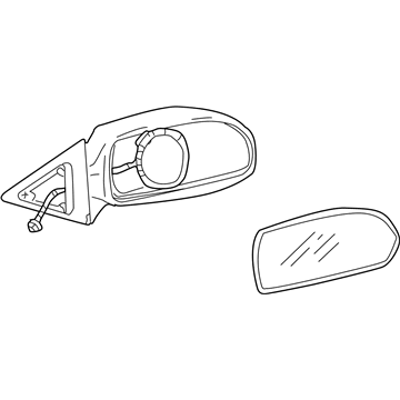 Hyundai 87610-2D110 Mirror Assembly-Outside Rear View,LH