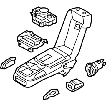 Hyundai 89900-D2NP0-VB9 ARMREST Assembly-RR Seat Back