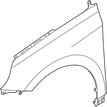 Hyundai 66321-GI000 PANEL-FENDER,RH