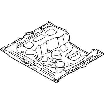 Hyundai 65513-J0000 Panel Assembly-Rear Floor,Rear