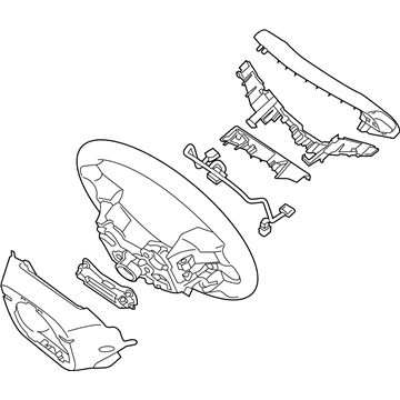 Hyundai 56110-E6271-VTR Steering Wheel Assembly