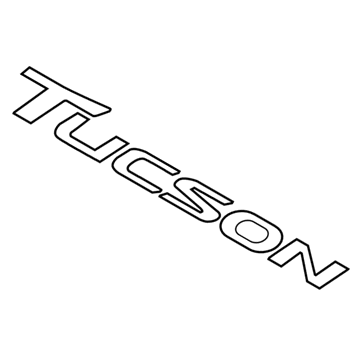 Hyundai 86310-D3500 Tucson Emblem