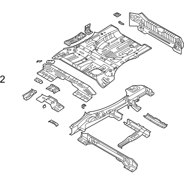 2023 Hyundai Tucson Floor Pan - 65500-CW000