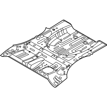 Hyundai 65511-N9050 Panel-Rear Floor