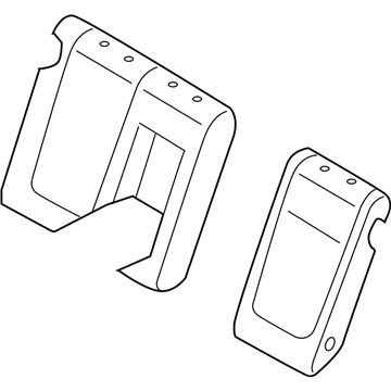 Hyundai 89370-0A700-QZN Rear Left-Hand Seat Back Covering