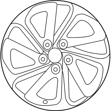 Hyundai 52905-E6210 Aluminium Wheel Assembly