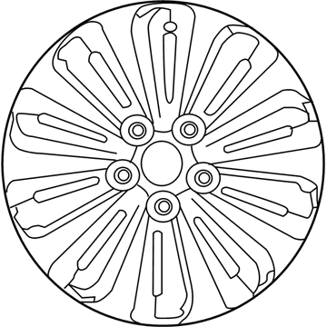 Hyundai 52910-E6510 Wheel Assembly Aluminium