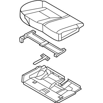 Hyundai 89200-A5300-SGH Cushion Assembly-Rear Seat,RH