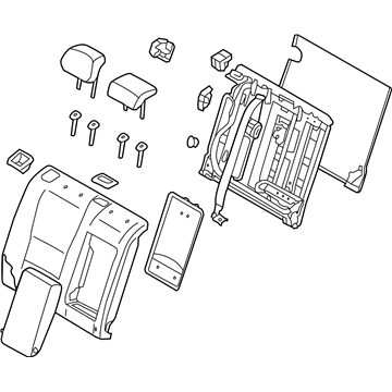 Hyundai 89400-A5240-SGG Back Assembly-Rear Seat RH