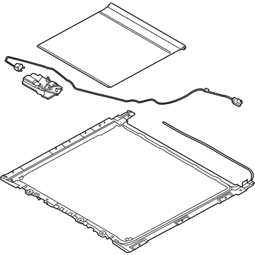 Hyundai 81670-S8120-MMH Roller Blind Assembly-Panoramaroof