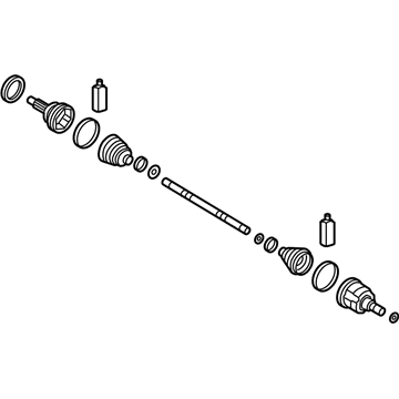 Hyundai 49501-B1100 Shaft Assembly-Drive,RH