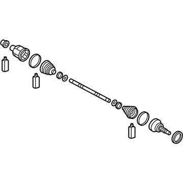 Hyundai 49500-B1100 Shaft Assembly-Drive,LH