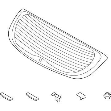 Hyundai 87110-1R210 Glass Assembly-Tail Gate