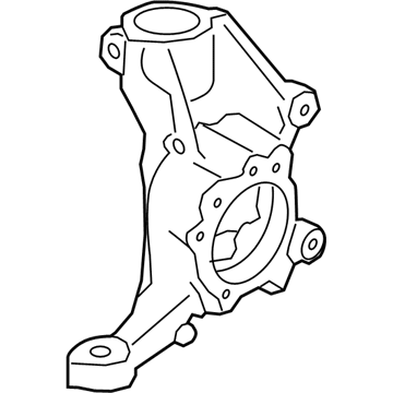 Hyundai 51710-J5500 Knuckle-Front Axle,LH