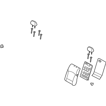 Hyundai 89300-3Q100-Y3Y Back Assembly-Rear Seat LH