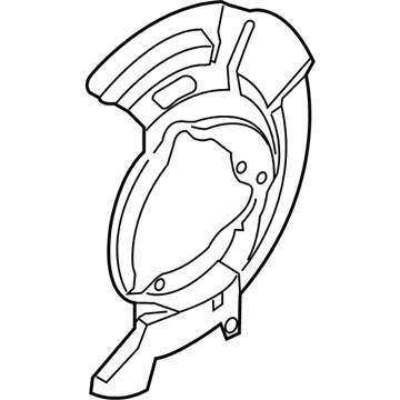 Hyundai Ioniq Brake Dust Shield - 51755-G2100