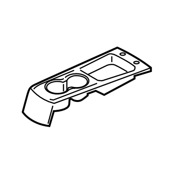 Hyundai 89191-J3000-RJS Rear Seat Armrest Cup Holder Assembly