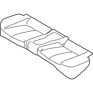 Hyundai 89160-J3100-PMF Rear Seat Cushion Covering, Left
