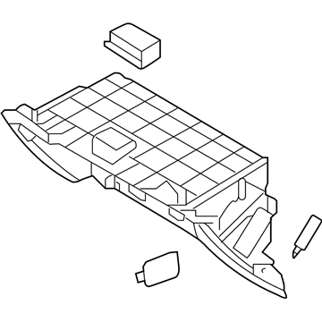 Hyundai 84540-C1000-PPB Cover Assembly-Glove Box Upper