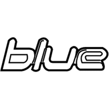 Hyundai 86347-2H000 Blue Emblem