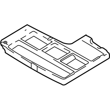 Hyundai 85715-2E000 Tray-Luggage Center,Under