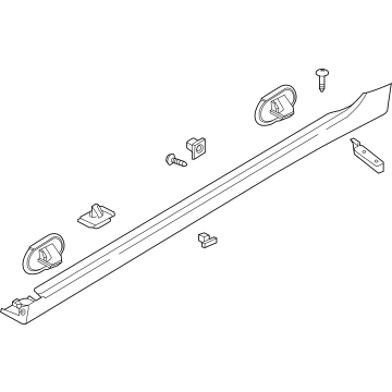 Hyundai 87751-GI000-CA MOULDING ASSY-SIDE SILL,LH