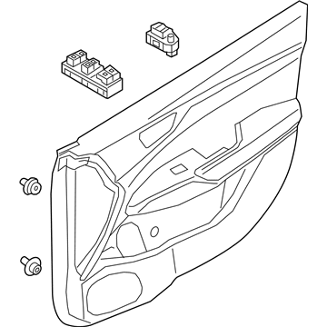 Hyundai 82307-J0160-NTA Panel Assembly-Front Door Trim,LH