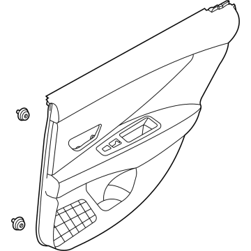 Hyundai 83307-AA000-NNB Panel Assembly-Rear Door Trim,LH