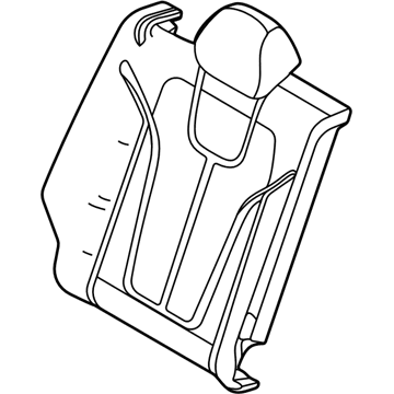 Hyundai 89450-K9000 Pad Assembly-Rear Seat Back,RH