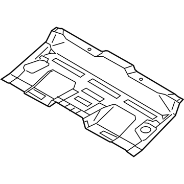 Hyundai 65611-G2000 Member Assembly-Rear Floor Front Cross Complete