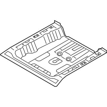 Hyundai 65513-G2500 Panel Assembly-Rear Floor,Rear