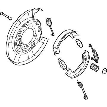 Hyundai 58270-B1510 Brake Assembly-Parking Rear,RH