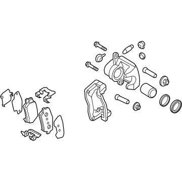 2020 Hyundai Genesis G80 Brake Caliper - 58210-B1430