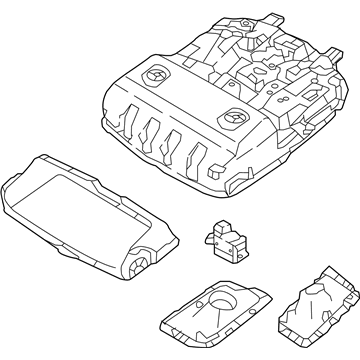 Hyundai 92810-D3010-TTX Overhead Console Lamp Assembly