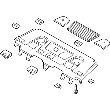 Hyundai 85620-3V092-HZ Trim Assembly-Package Tray Front