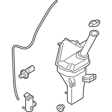 Hyundai 98610-G2010 Reservoir & Pump Assembly-Washer