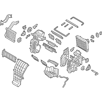 Hyundai 97205-G2050 Heater & Evaporator Assembly