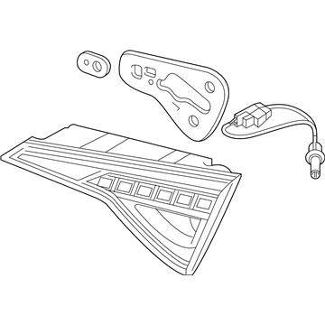 2018 Hyundai Sonata Hybrid Tail Light - 92404-E6650