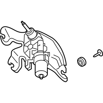 Hyundai 98700-J3000 Rear Wiper Motor & Linkage Assembly