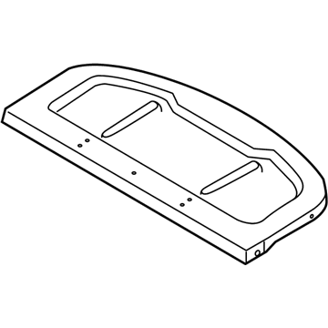 Hyundai 85930-A5000-RY Trim Assembly-Covering Shelf Center