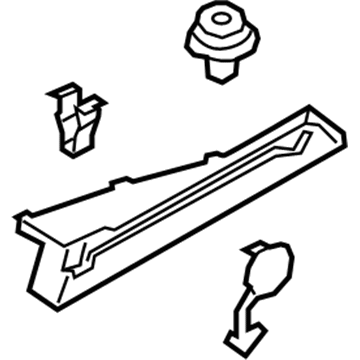 Hyundai 85910-G2000-T9Y Trim Assembly-Cover Shelf Side LH