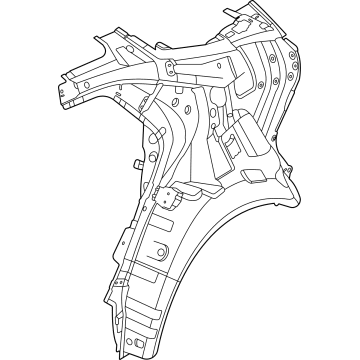 Hyundai 71602-AB000 Panel Assembly-Quarter Inner,RH