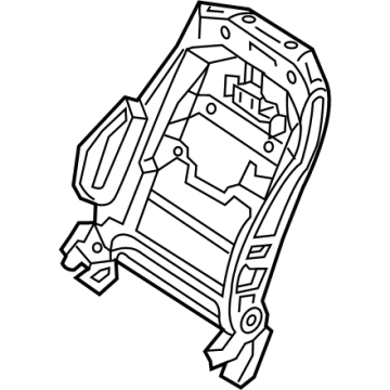 Hyundai 88310-D2570 Frame Assembly-FR Seat Back LH