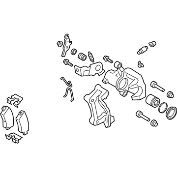 2019 Hyundai Veloster Brake Caliper Bracket - 58230-J3400