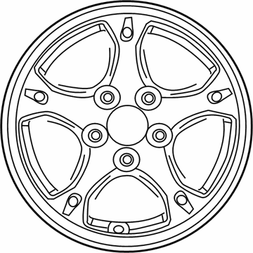 Hyundai 52910-G2000 Aluminium Wheel Assembly