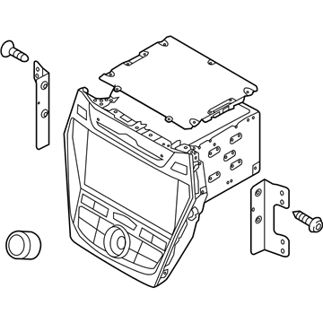 Hyundai 96560-4Z511 Head Unit Assembly-Avn