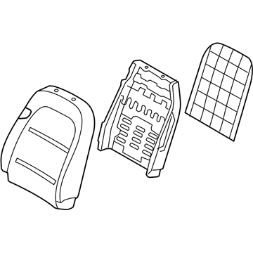 Hyundai 88403-3L150-WKS Back Assembly-Front Seat Passenger